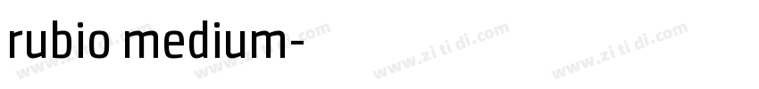 rubio medium字体转换